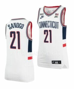 Men's #21 Adama Sanogo Jersey UConn Huskies College Basketball Jerseys 7 Men's #21 Adama Sanogo Jersey UConn Huskies College Basketball Jerseys White