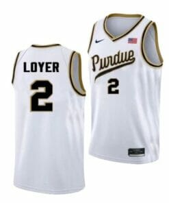 Men's #2 Fletcher Loyer Jersey Purdue Boilermakers College Basketball Jerseys Rick Mount Throwback with Name