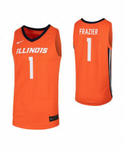 Illinois Fighting Illini #1 Trent Frazier Jersey Orange Limited College Basketball Jerseys