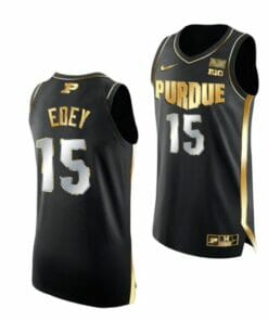 Men's #15 Zach Edey Jersey Purdue Boilermakers College Basketball Jerseys Black Gold