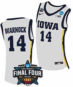 McKenna Warnock Iowa Hawkeyes College Basketball 2023 NCAA Final Four White #14