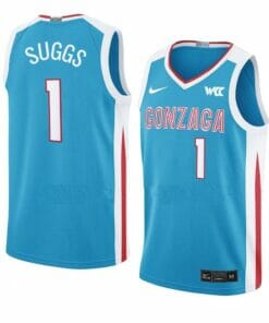 Men's #1 Jalen Suggs Jersey Gonzaga Bulldogs College Basketball Jerseys Blue