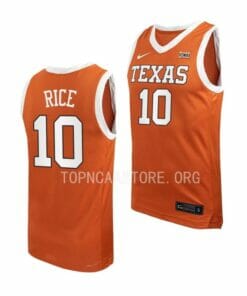Men's #10 Sir'Jabari Rice Jersey Texas Longhorns College Basketball Jerseys Orange