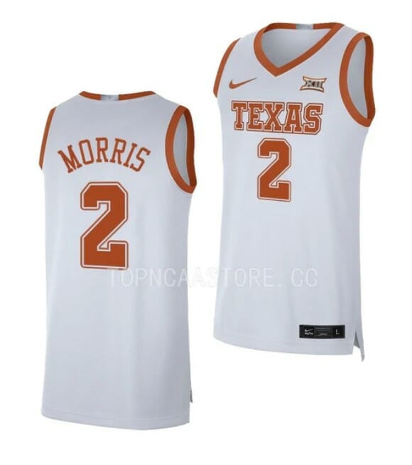 Men's #2 Arterio Morris Jersey Texas Longhorns College Basketball Jerseys 10 Men's #2 Arterio Morris Jersey Texas Longhorns College Basketball Jerseys White