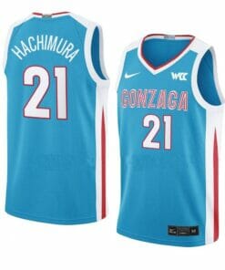 Men's #21 Rui Hachimura Jersey Gonzaga Bulldogs College Basketball Jerseys Blue