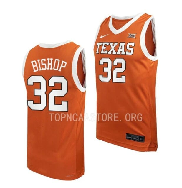 Men's #32 Christian Bishop Jersey Texas Longhorns College Basketball Jerseys 3 Men's #32 Christian Bishop Jersey Texas Longhorns College Basketball Jerseys Orange