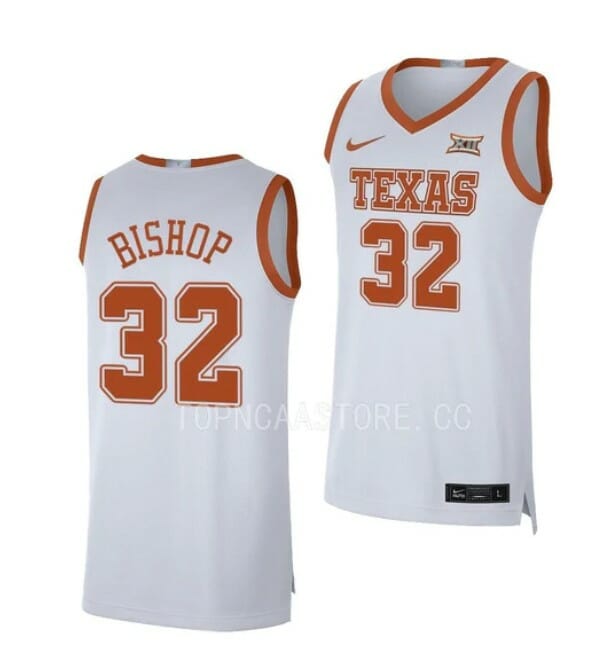 Men's #32 Christian Bishop Jersey Texas Longhorns College Basketball Jerseys 4 Men's #32 Christian Bishop Jersey Texas Longhorns College Basketball Jerseys White