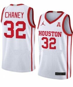 Men's #32 Reggie Chaney Jersey Houston Cougars College Basketball Jerseys 3 Men's #32 Reggie Chaney Jersey Houston Cougars College Basketball Jerseys White