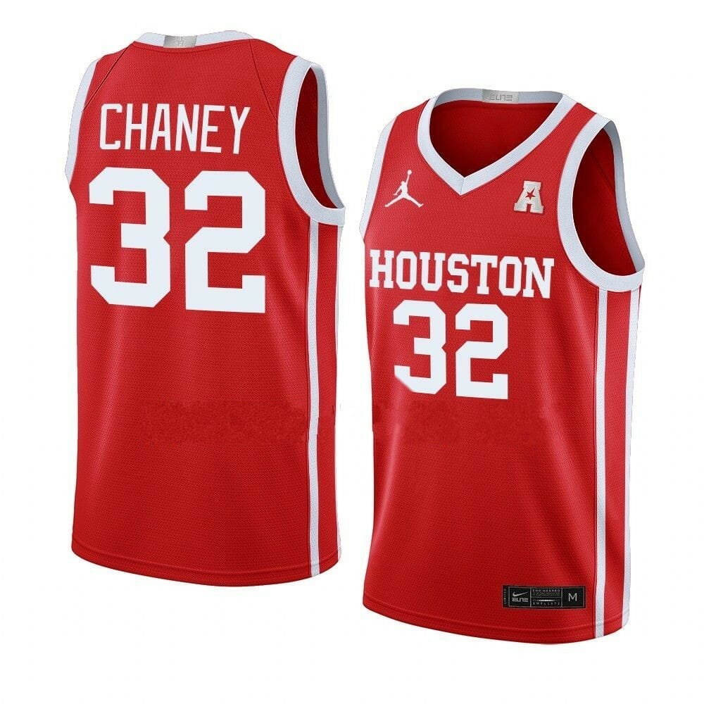 Men's #32 Reggie Chaney Jersey Houston Cougars College Basketball Jerseys 1 Men's #32 Reggie Chaney Jersey Houston Cougars College Basketball Jerseys