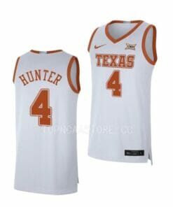 Men's #4 Tyrese Hunter Jersey Texas Longhorns College Basketball Jerseys 8 Men's #4 Tyrese Hunter Jersey Texas Longhorns College Basketball Jerseys White