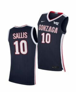 Men's #5 Hunter Sallis Jersey Gonzaga Bulldogs College Basketball Jerseys 5 Men's #5 Hunter Sallis Jersey Gonzaga Bulldogs College Basketball Jerseys Navy