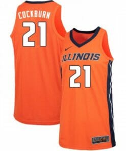 Illinois Fighting Illini Kofi Cockburn basketball jersey #21 Orange NCAA Jerseys