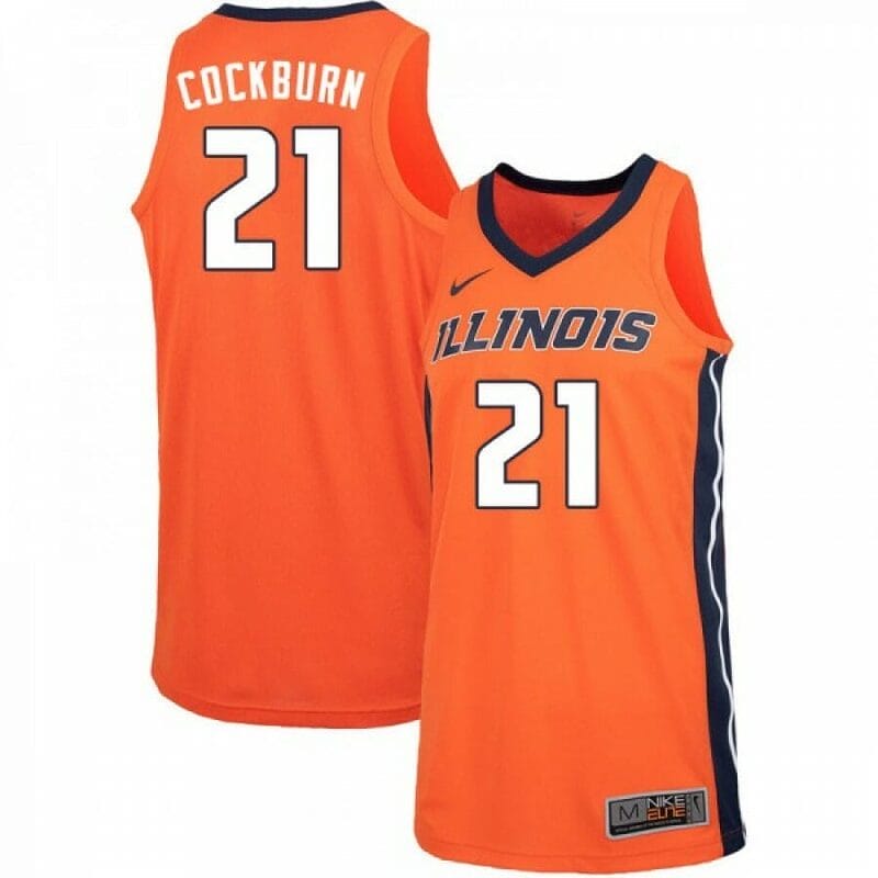 Illinois Fighting Illini Kofi Cockburn Basketball Jersey #21 Orange NCAA Jerseys 6 Illinois Fighting Illini Kofi Cockburn basketball jersey #21 Orange NCAA Jerseys