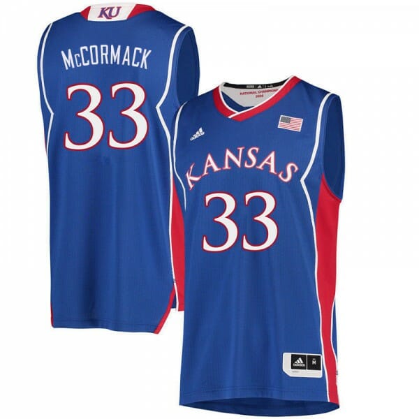 David McCormack Jersey #33 Kansas Jayhawks Royal College Basketball 6 David McCormack Jersey #33 Kansas Jayhawks Royal College Basketball