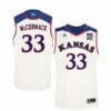 Kansas Jayhawks #33 David McCormack Jersey White Stitched College Basketball 2 Kansas Jayhawks #33 David McCormack Jersey White Stitched College Basketball