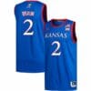 Christian Braun Jersey #2 Kansas Jayhawks Royal Stitched College Basketball