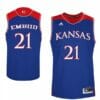 Christian Joel Embiid #21 Kansas Jayhawks Royal NCAA College Basketball