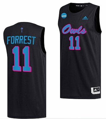 Michael Forrest Jersey FAU Owls College Basketball 2023 NCAA March Madness Black #11