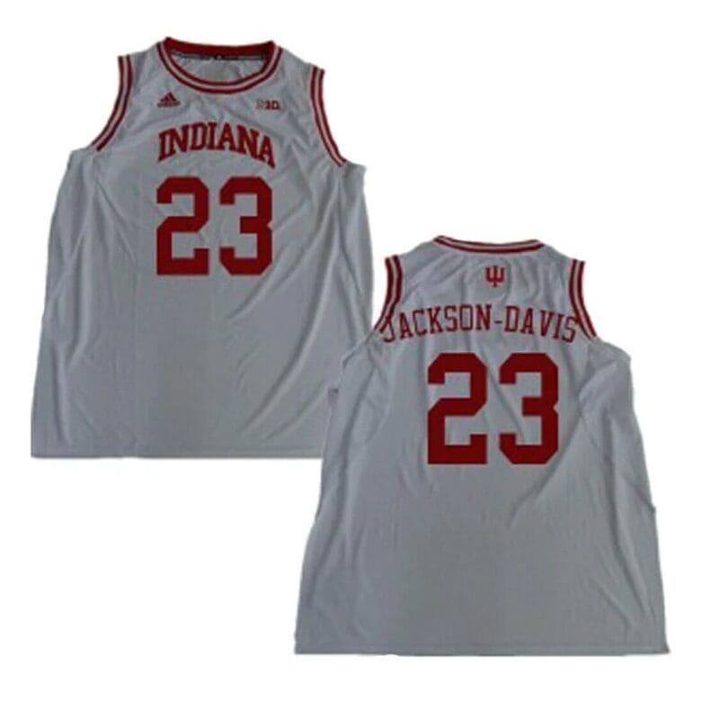NCAA Trayce Jackson Davis Jersey Indiana Hoosiers 23 College Basketball Jerseys White