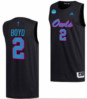 Nicholas Boyd Jersey FAU Owls College Basketball 2023 NCAA March Madness Black #2 6 Nicholas Boyd Jersey FAU Owls College Basketball 2023 NCAA March Madness Black #2