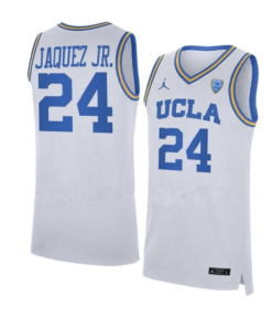 Men's #24 Jaime Jaquez Jr Jersey UCLA Bruins College Basketball Jerseys White