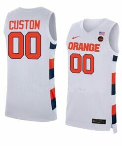 Syracuse Orange Jersey Custom College Basketball Jerseys Name and Number Replica White