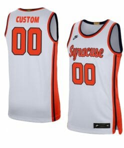Syracuse Orange Jersey Custom College Basketball Jerseys Name and Number Swingman White
