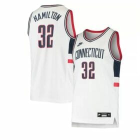 UConn Huskies #32 Richard Hamiltoon Jersey NCAA College Basketball Jerseys White 8 UConn Huskies #32 Richard Hamiltoon Jersey NCAA College Basketball Jerseys White