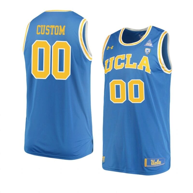 UCLA Bruins Jersey Custom College Basketball Jerseys Name and Number Replica Performance Blue