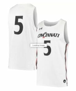Under Armour #5 White Cincinnati Bearcats Jersey College Replica Basketball Jerseys