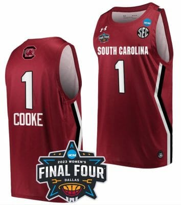 Zia Cooke Jersey South Carolina Gamecocks College Basketball 2023 NCAA Final Four Garnet Garnet #1 6 Zia Cooke Jersey South Carolina Gamecocks College Basketball 2023 NCAA Final Four Garnet Garnet #1