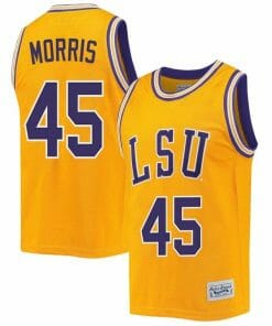 Alexis Morris Jersey LSU Tigers Basketball 2023 NCAA College Retro Gold #45