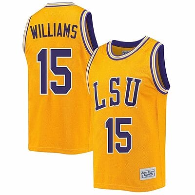 Alisa Williams Jersey LSU Tigers Basketball 2023 NCAA College Retro Gold #15