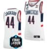 Andre Jackson Jersey UConn Huskies 2023 NCAA National Championship March Madness White #44
