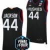 Andre Jackson Jersey UConn Huskies College Basketball 2023 NCAA Final Four Black #44 3 Andre Jackson Jersey UConn Huskies College Basketball 2023 NCAA Final Four Black #44