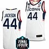 Andre Jackson Jersey UConn Huskies College Basketball 2023 NCAA Final Four White #44