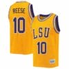 Angel Reese Jersey LSU Tigers Basketball 2023 NCAA College Retro Gold #10 8 Angel Reese Jersey LSU Tigers Basketball 2023 NCAA College Retro Gold #10