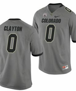 Ashaad Clayton Jersey Colorado Buffaloes College Football Game Gray #0