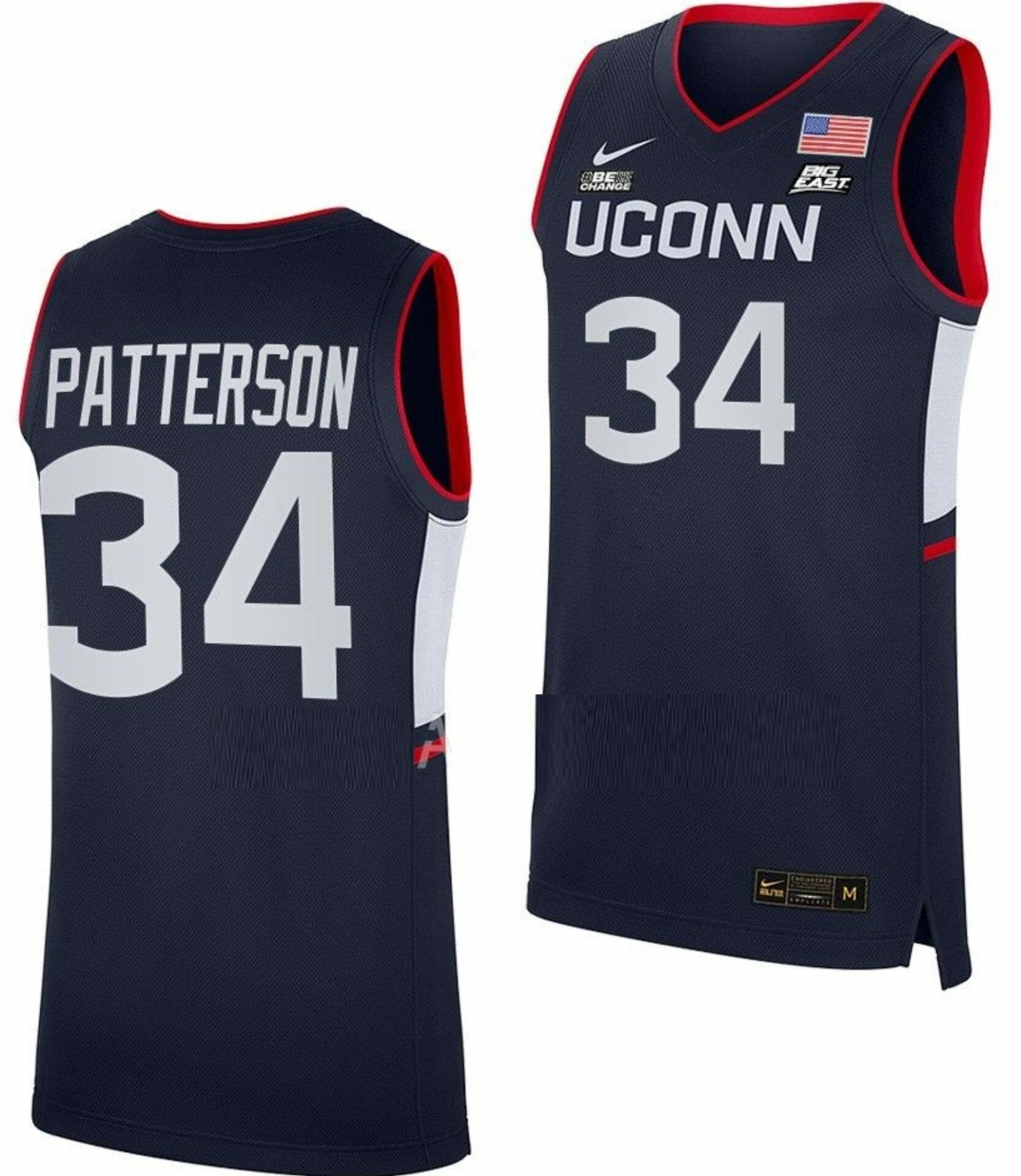 Ayanna Patterson Jersey UConn Huskies College Basketball Navy Replica #34 1 Ayanna Patterson Jersey UConn Huskies College Basketball Navy Replica #34