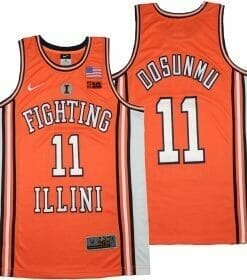 Ayo Dosunmu Jersey Illinois Fighting Illini NCAA Basketball Orange #11