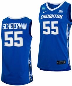Baylor Scheierman Jersey Creighton Bluejays College Basketball 2023 NCAA March Madness Blue #55