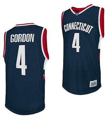Ben Gordon Jersey UConn Huskies College Basketball Navy Retro #4