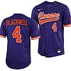 Benjamin Blackwell Jersey Clemson Tigers College Baseball Purple Full-Button #4