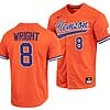 Blake Wright Jersey Clemson Tigers College Baseball Orange Full-Button #8