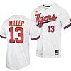 Brad Miller Jersey Clemson Tigers College Baseball White #13