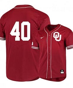 Brady Lindsly Jersey Oklahoma Sooners Baseball NCAA College Red Elite Alumni #40