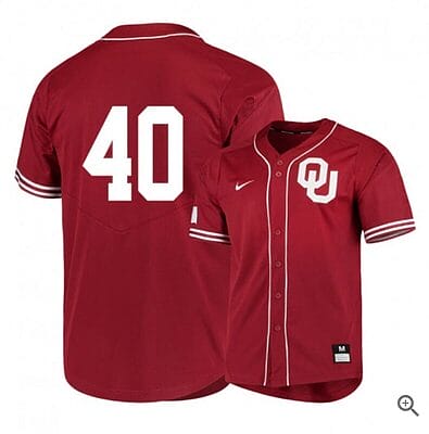 Brady Lindsly Jersey Oklahoma Sooners Baseball NCAA College Red Elite Alumni #40