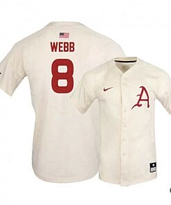 Braydon Webb Jersey Arkansas Razorbacks Baseball NCAA College Alumni Elite White #8