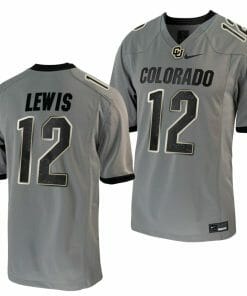 Brendon Lewis Jersey Colorado Buffaloes College Football Untouchable Game Grey #12