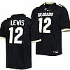 Brendon Lewis Jersey Colorado Buffaloes College Football Untouchable Replica Black #12 5 Brendon Lewis Jersey Colorado Buffaloes College Football Untouchable Replica Black #12